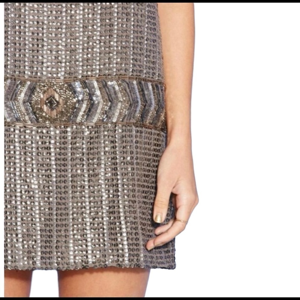 Forever 21 Special Collection Sequin and Beaded Micro Mini Dress Sz.M - Picture 10 of 16